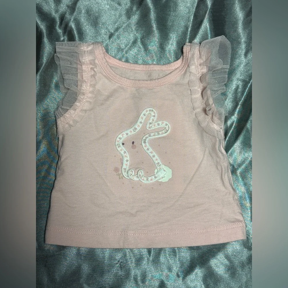 Carter Cute Bunny Top and Skort Size 3 months. Festive Easter Bunny - Picture 3 of 7